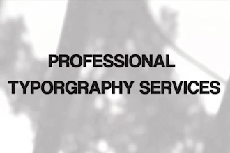 create kinetic typography text animation with fast delivery