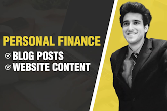 write SEO personal finance content
