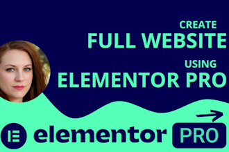 design and develop website with elementor pro
