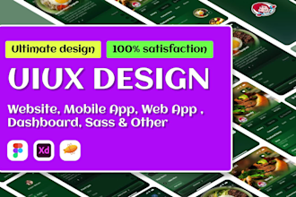 do website uiux design mobile app uiux and dashboard in figma