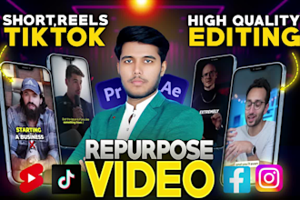 repurpose youtube videos into viral shorts, reels and tiktok in 24 hours