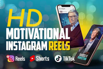 create fullscreen custom motivational instagram reels