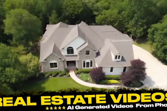 cinematic ai real estate promo video and photo to video tour with 24hr delivery