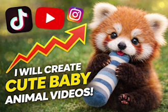 create cute animal realistic videos with ai