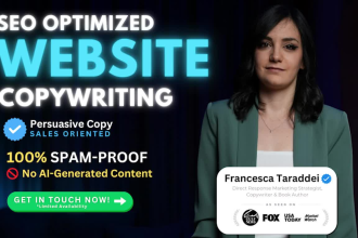 create compelling sales and website content copywriting