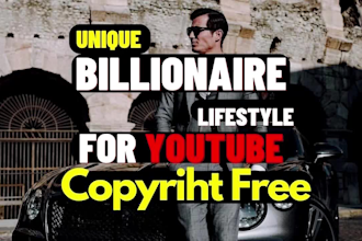 create monetizable luxury lifestyle motivational video for youtube