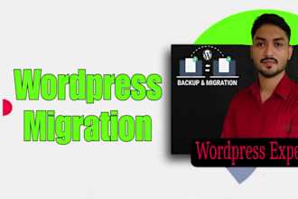 do wordpress migration and fix wordpress website