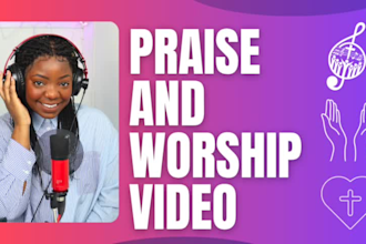 sing a praise and worship set for your online ministry