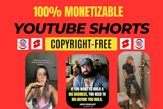 create custom youtube shorts, instagram reels video editing, monetization editor