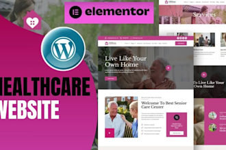 create any healthcare, medical, homecare, hospital, clinic website