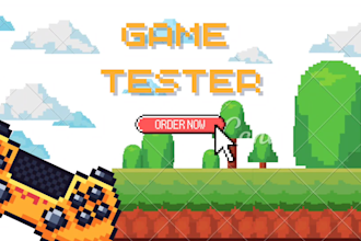 be your game tester on PC or android, feedback and find bugs
