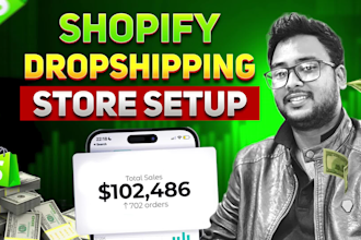 setup shopify dropshipping store, manage shopify store