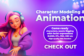 do 3d character rigging and animation