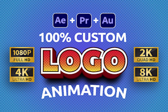 create custom logo animation intro and outro reveal