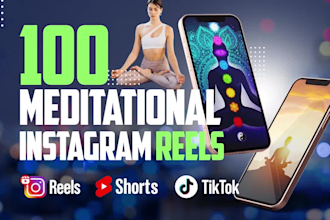 create meditation youtube shorts and instagram reels videos