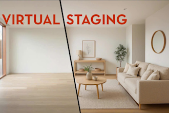 do virtual staging and furniture replacement for real estate