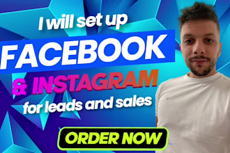 set up facebook and instagram ads for leads and sales