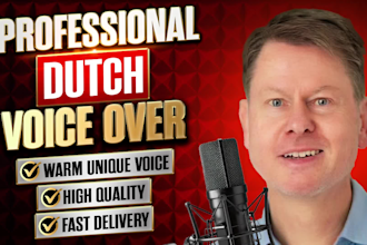 do a male dutch professional voice over for elearning