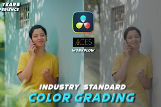 do video color grading and color correction as colorist