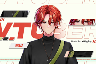 design a vtuber model and rig in live2d vtuber studio