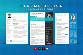design ats friendly expert CV maker in 24 hours