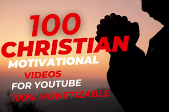 create christian monetizable motivational prayer videos, youtube shorts