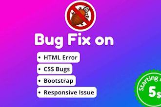 fix html, css, bootstrap, and responsive bugs issues