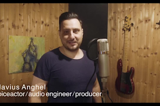 record a awesome voice over in romanian or english