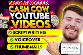 make youtube automation cash cow videos, faceless cash cow top 10 video editing