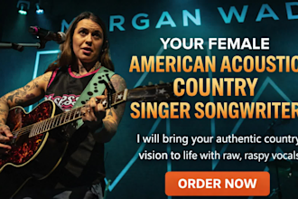 produce and sing custom american female acoustic country music