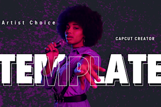 edit ugc capcut template for artists and labels