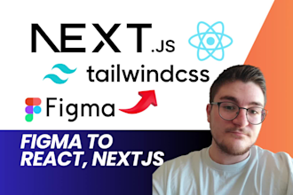 convert figma to next js, react js, tailwindcss