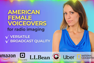 record a pro voice over for radio imaging and dj drops
