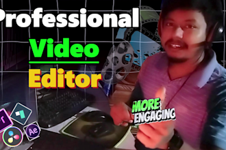 do youtube video editing, vlogs video editing and more