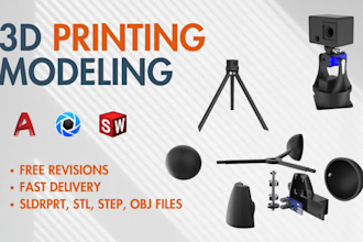 do 3d cad modeling for 3d printing with solidworks, stl