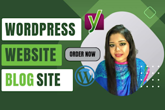create professional responsive wordpress blog websites and design landing pages