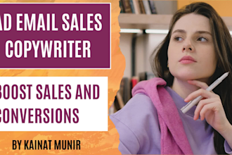 be your email ad sales copywriter and do ad copywriting