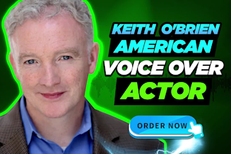 be your professional american male voice over actor, youtube voice