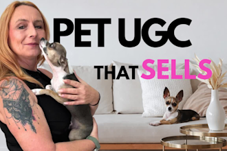create pet ugc videos with my dog for pet brands, toys, treats and ads