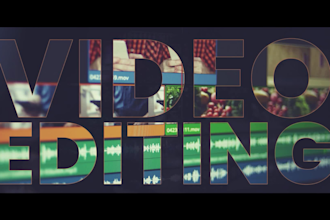 do video editing for your social media or youtube channel