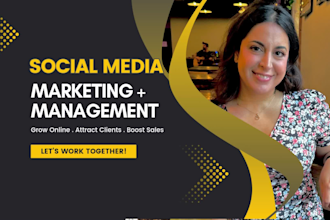 be your social media manager and content strategist