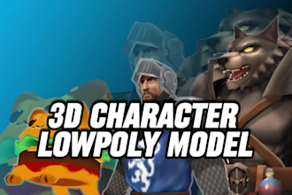 create an affordable custom low poly character