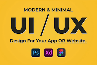 Hot Deals!  design mobile app ui ux or website ui ux design