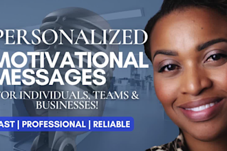 record personalized motivational messages