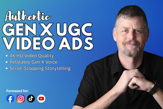 be your gen x male ugc spokesperson