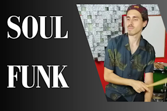 be your professional drummer for soul, funk acoustic drum