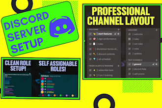 setup a complete discord server and chatbot for you