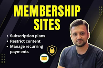create a membership website with recurring subscriptions