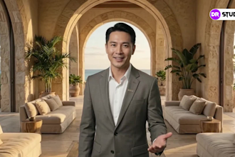 create cinematic ai presenter product and business commercial videos