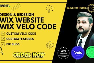 create advanced wix websites with custom velo code, wix velo